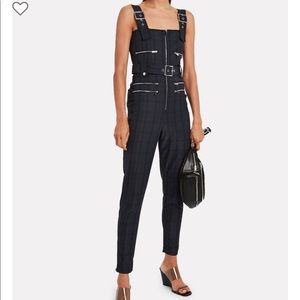 WeWoreWhat Plaid Moto Overalls